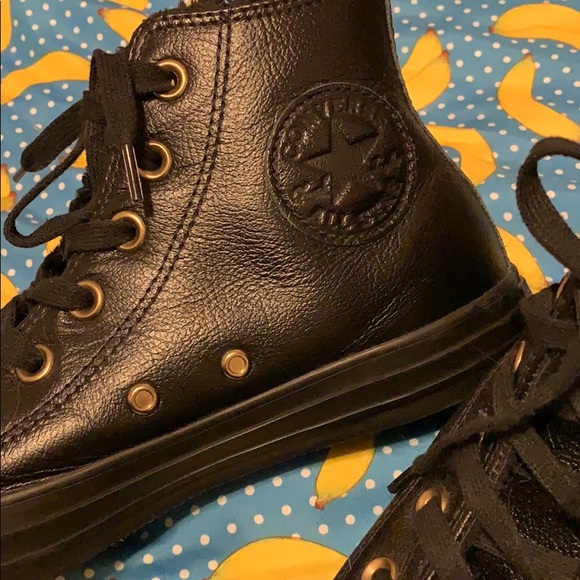 Leather converse - Picture 2 of 4